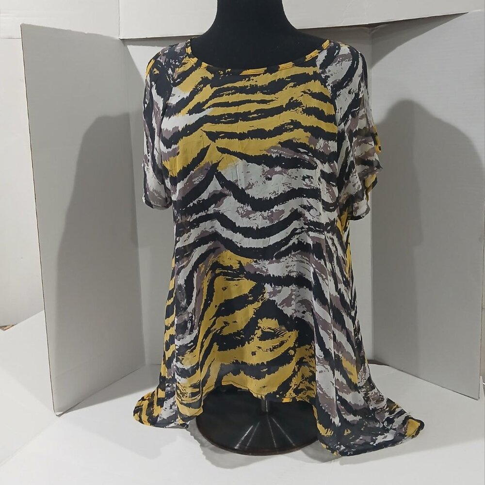 Forever 21 women's top sheer blouse size S/P.